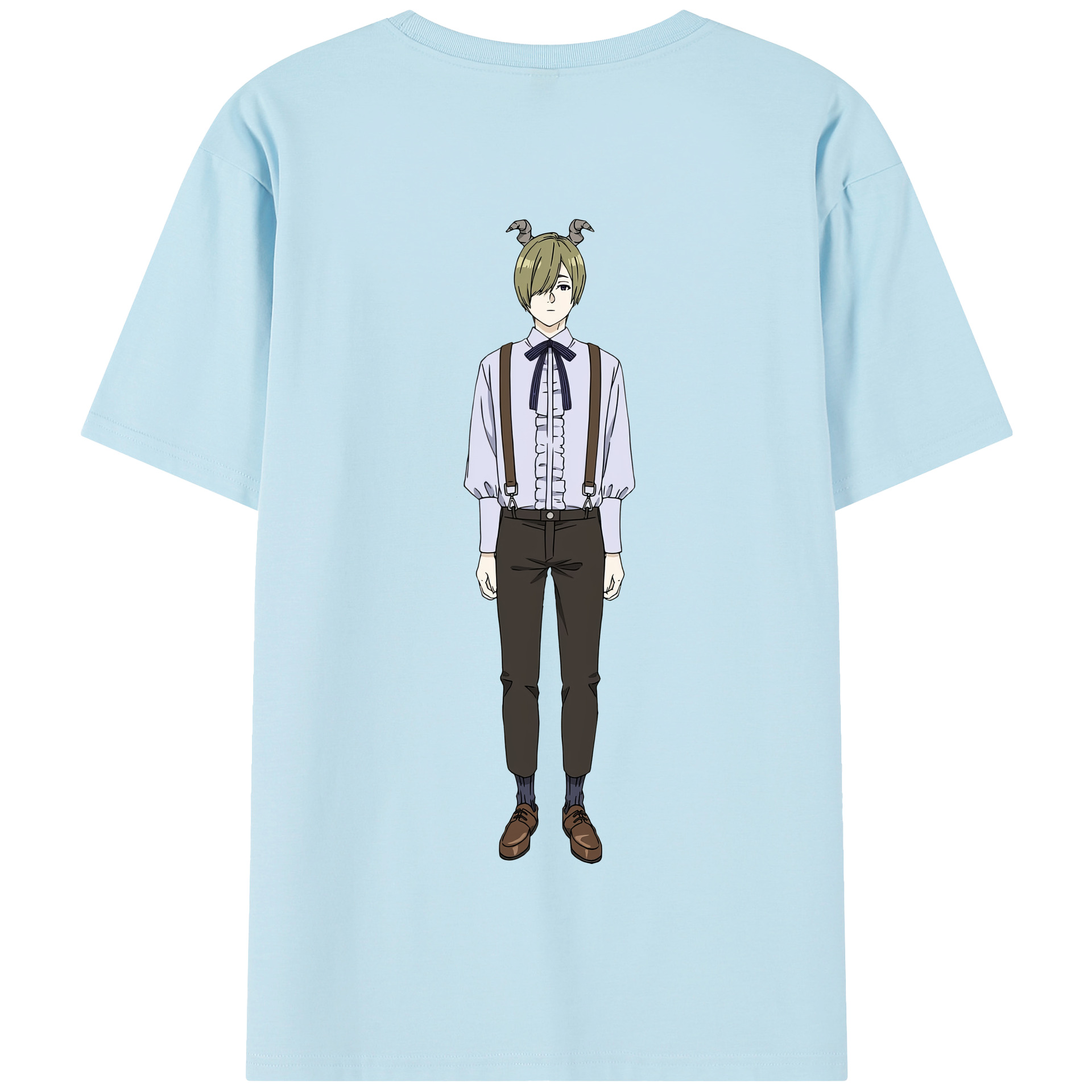（画像用） 葬送のフリーレン Frieren 綿100％半袖Tシャツ（背面プリント）